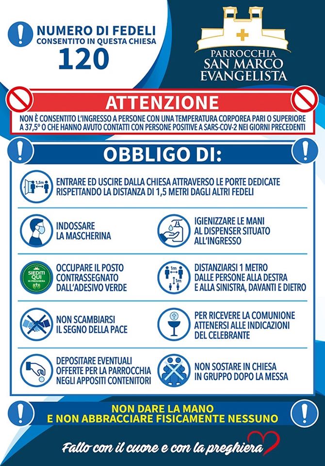 regole per la messa